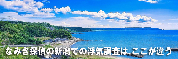 なみき探偵の新潟での浮気調査は、ここが違う